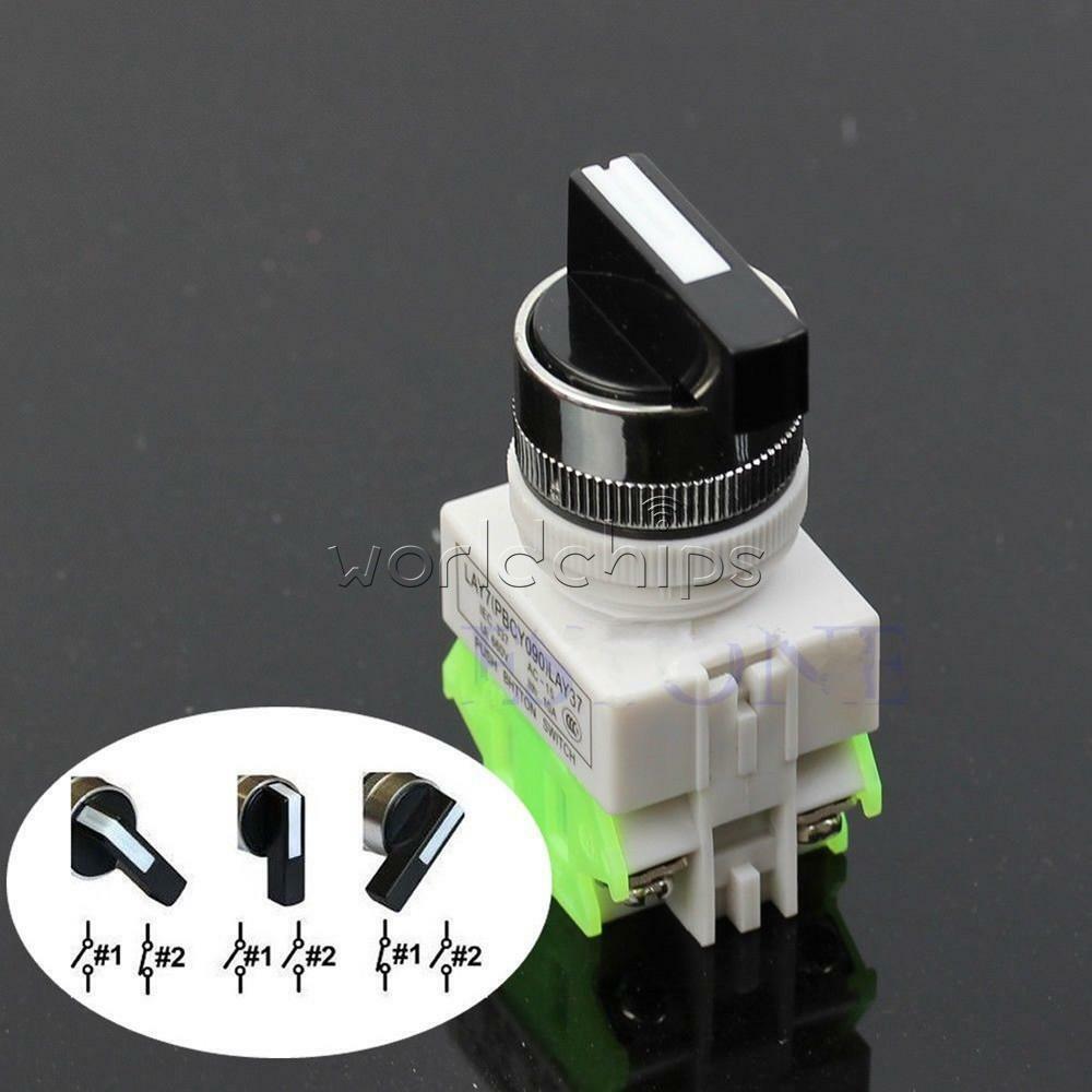 Three Position Selector Rotary Switch Power Ignition LAY7-20X/3  660V 10A