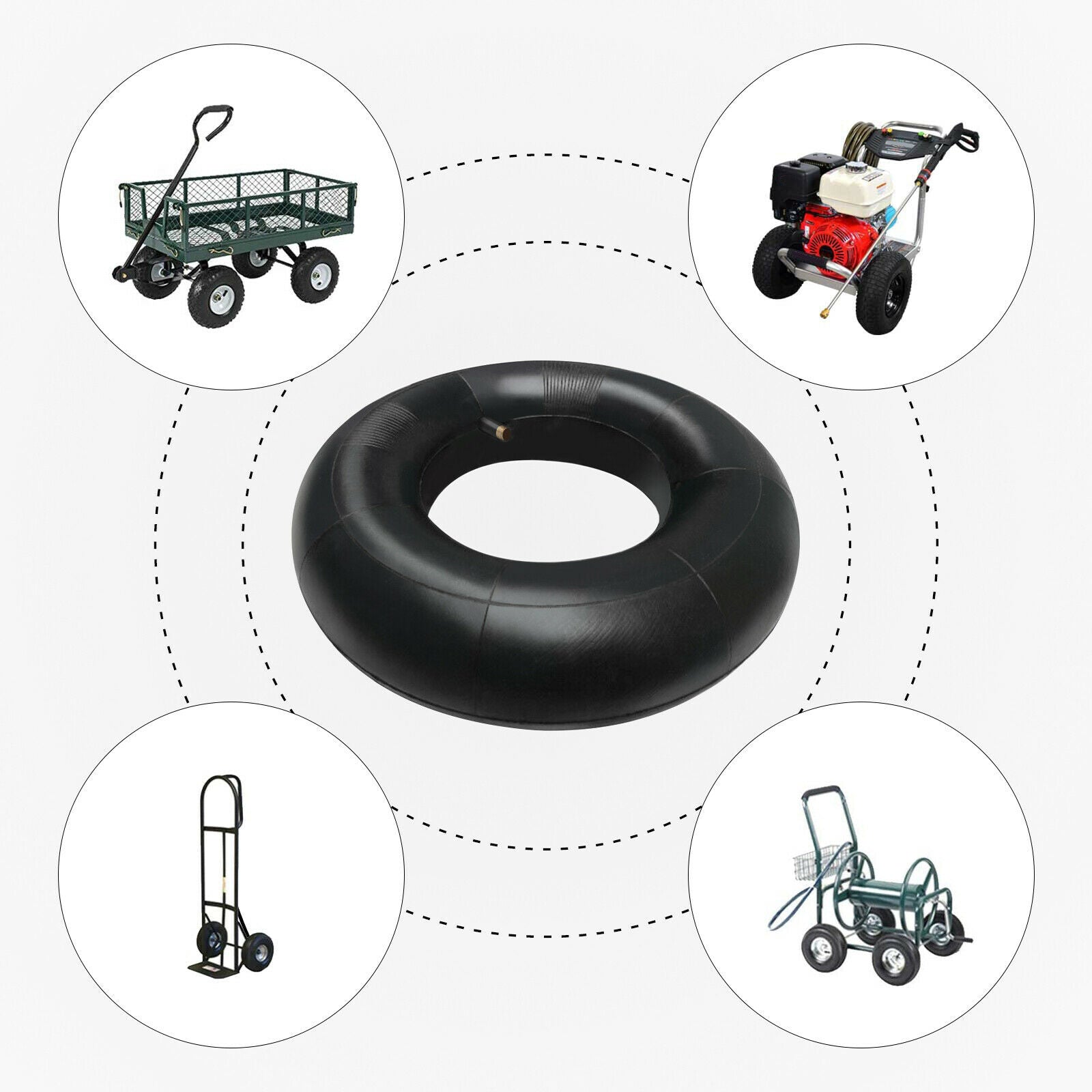 Tire Inner Tube 15x6.00-6, 15-6.00-6,15x6.00x6,15x600-6 TR13 for Lawn Mower