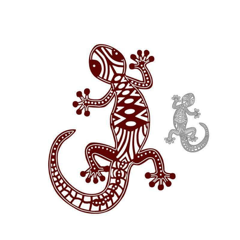 Gecko Metal Cutting Dies Stencil Scrapbooking DIY Album Stamp Paper Card Emboss