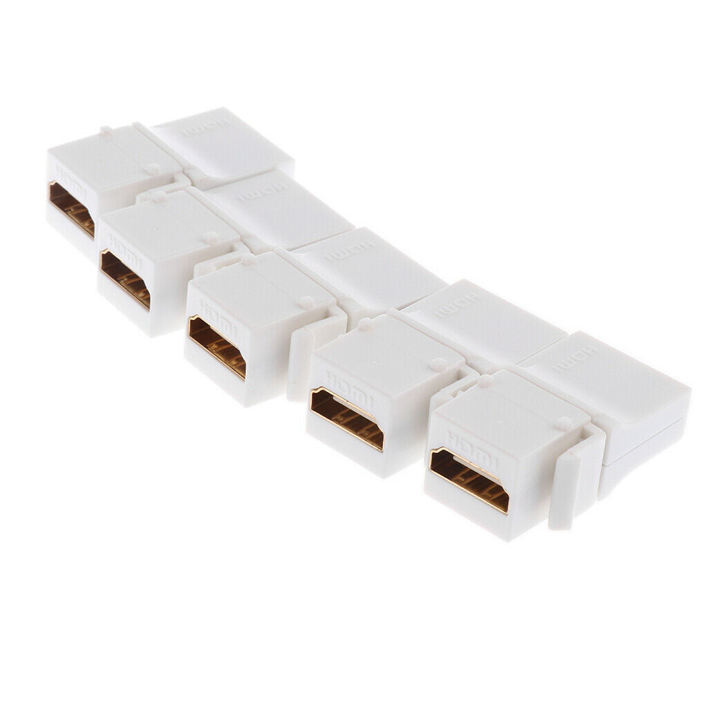 5-Pack HDMI Keystone Jack A Female To A Female Coupler Insert Connector