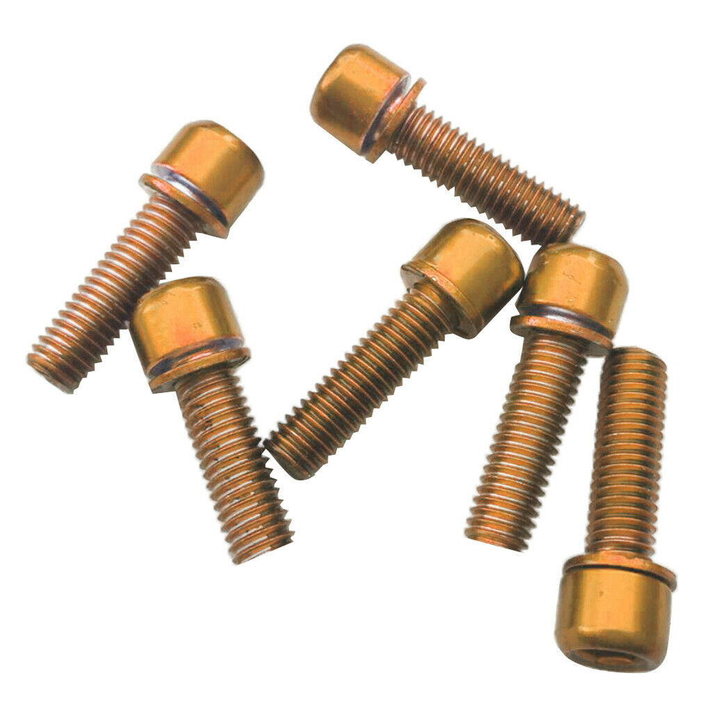 Set of 24Pcs, Cycling Bike Screws M5 x 18 Carbon Steel Bicycle Disc Brake