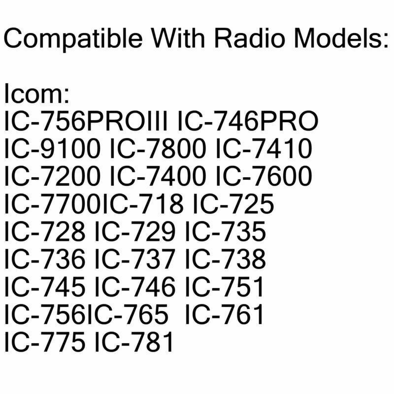 1x HM-36 Hand Microphone For Icom IC-718 IC-7800 IC-756 IC-735 IC-751 Radio CA