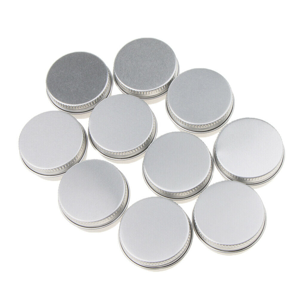 20 Pieces 10ml Empty Makeup Container Refillable Aluminum Cosmetic Jars
