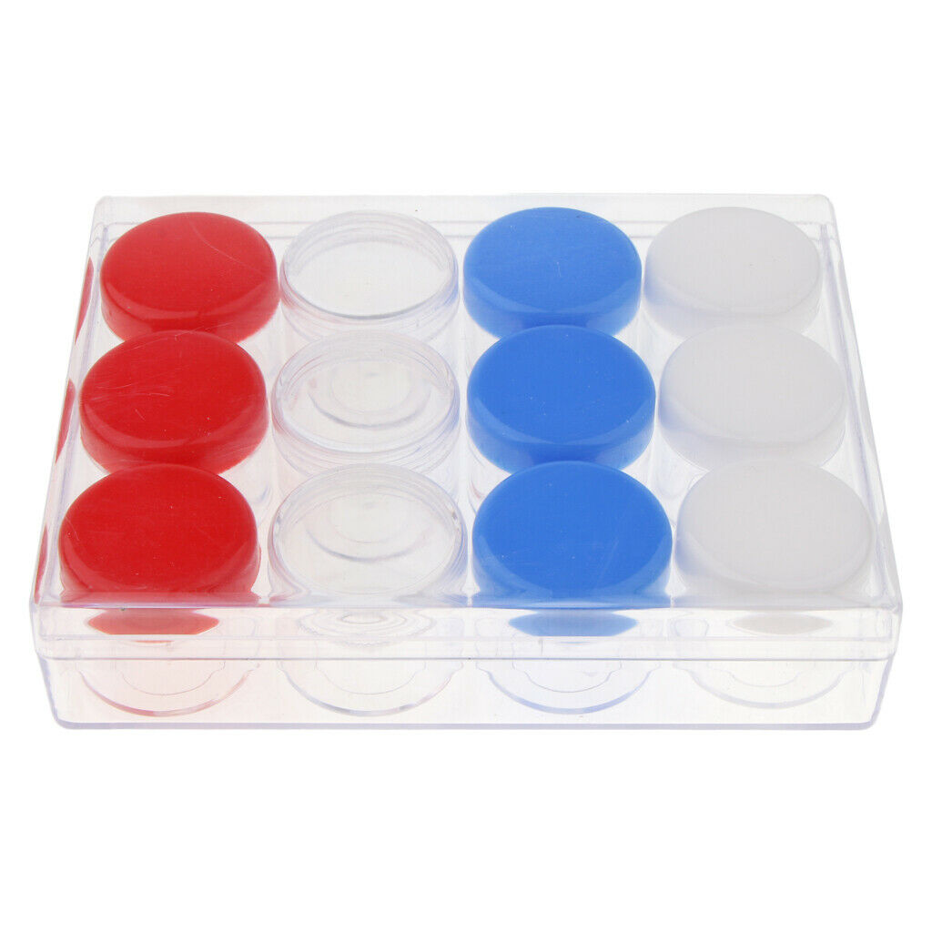 15g 12 Slots Storage Box Case Organizer Carfts Jewelry Container Multi-Color