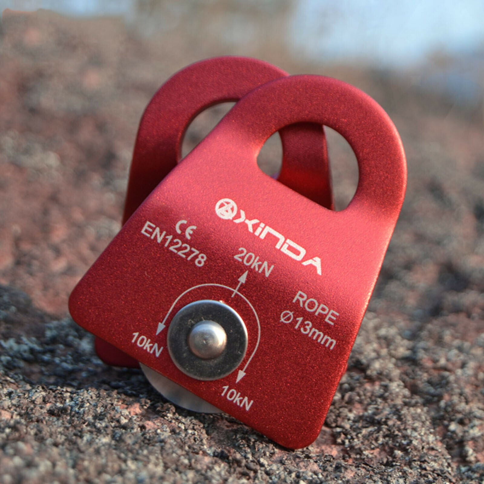 20KN 4500lbs General Purpose Mobile Micro Pulley for Rock Climbing Rigging