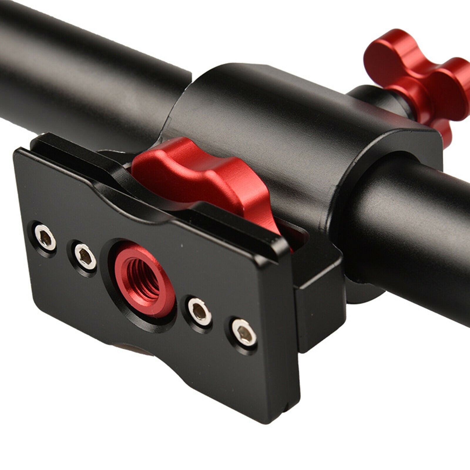 Aluminum 3/8"-16 Camera Tripod Horizontal Rod Bar for Photography Studio