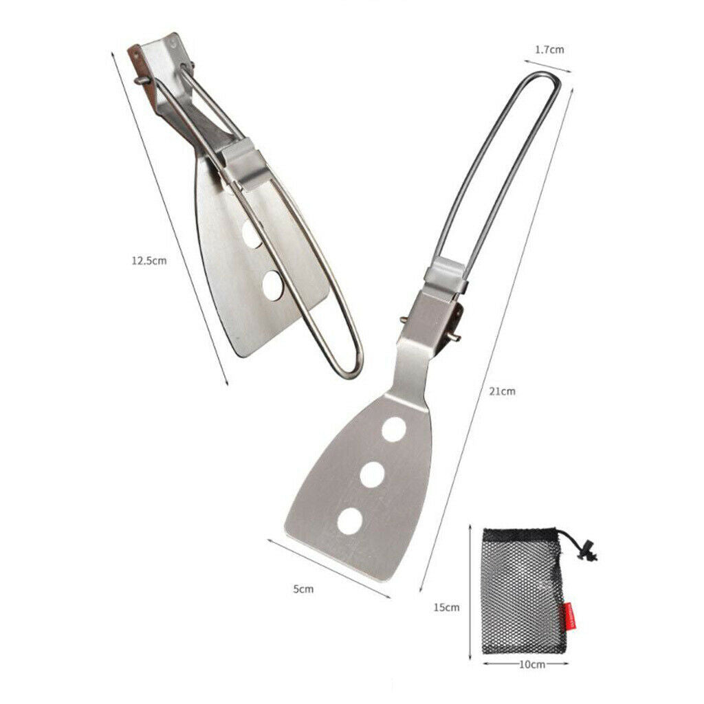 3x Camping Kitchen Utensils Soup Slotted Baking Cookware for BBQ Hiking