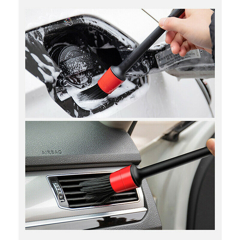 5PCS Clean Wheels Tire Interior Exterior Leather Air Vents Car Cleaning Kit BDA