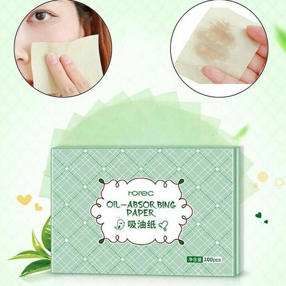 100pcs facial oil-control paper clean refreshing blue film oil-absorbing paper
