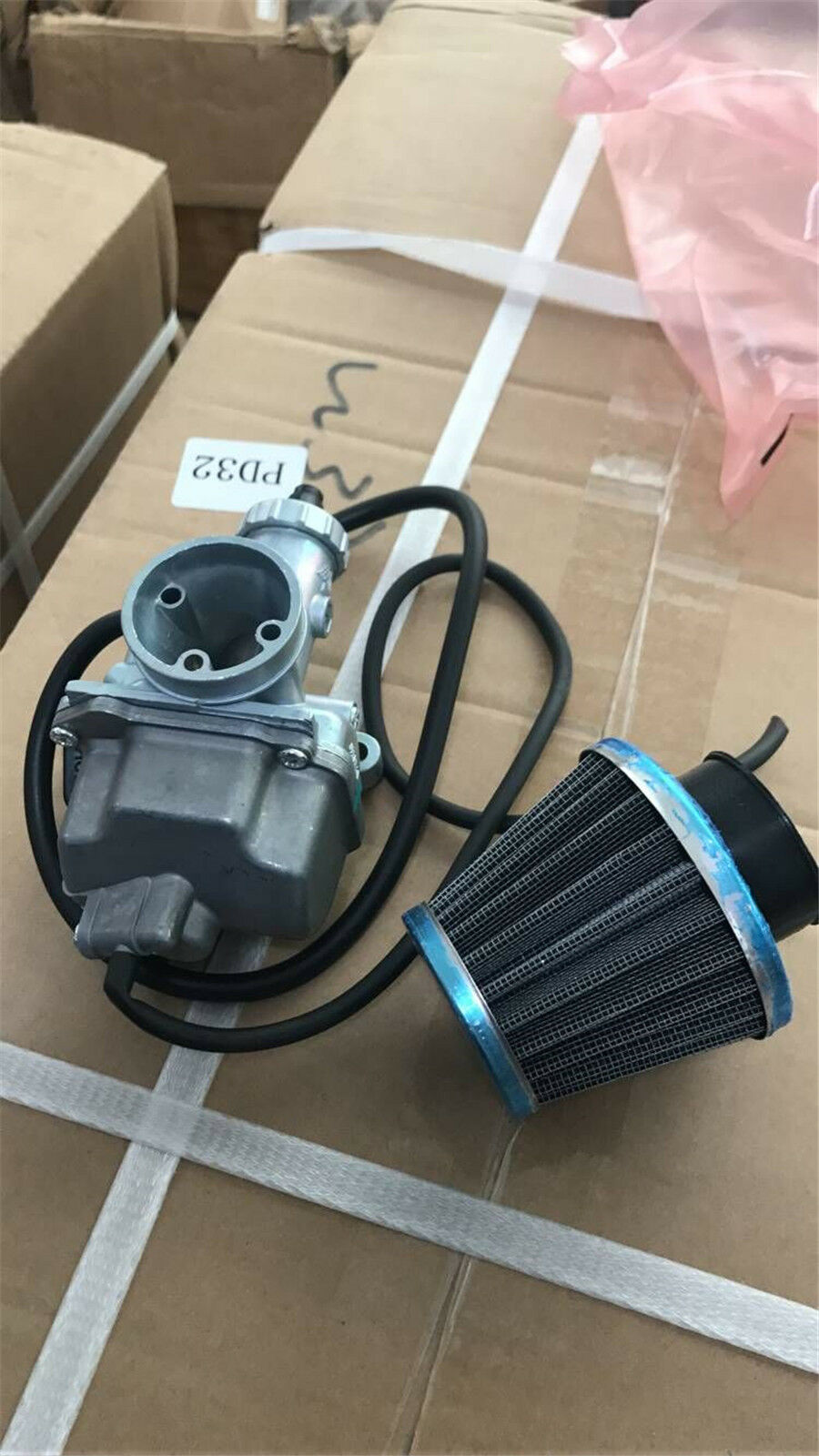 26mm Carburetor+38mm Air Filter Cleaner+Manifold Intake Pipe For 110 125cc 140cc