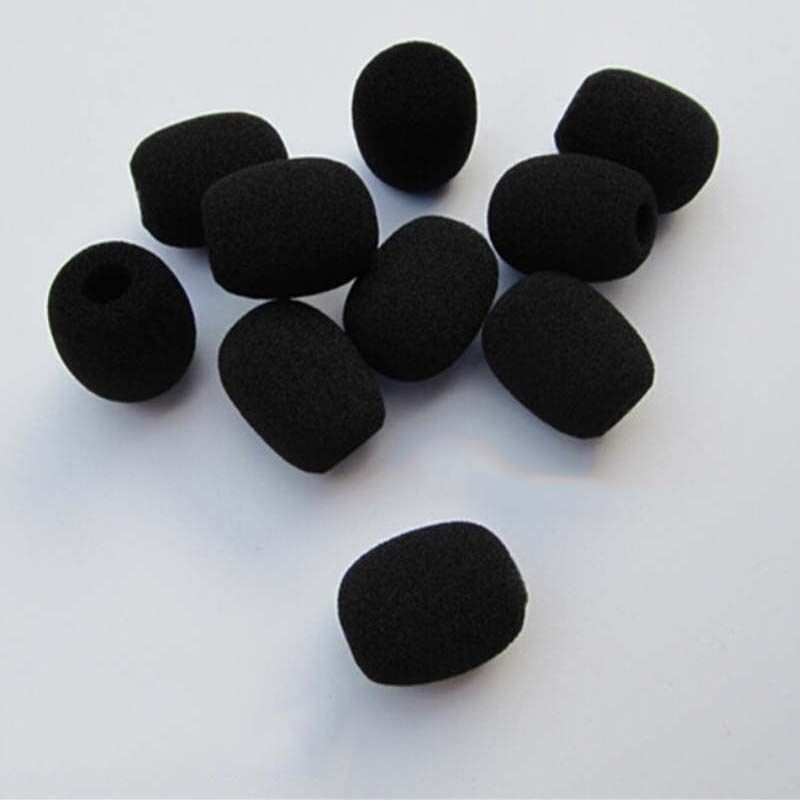 5XBlack Foam Covers Windscreen Windshield for Lavalier Lapel Microphone BDAU