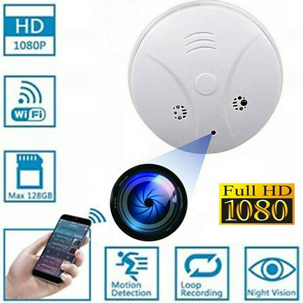 Round Plate Camera Wifi Audio Cam for Nanny Office Security Built-in Battery