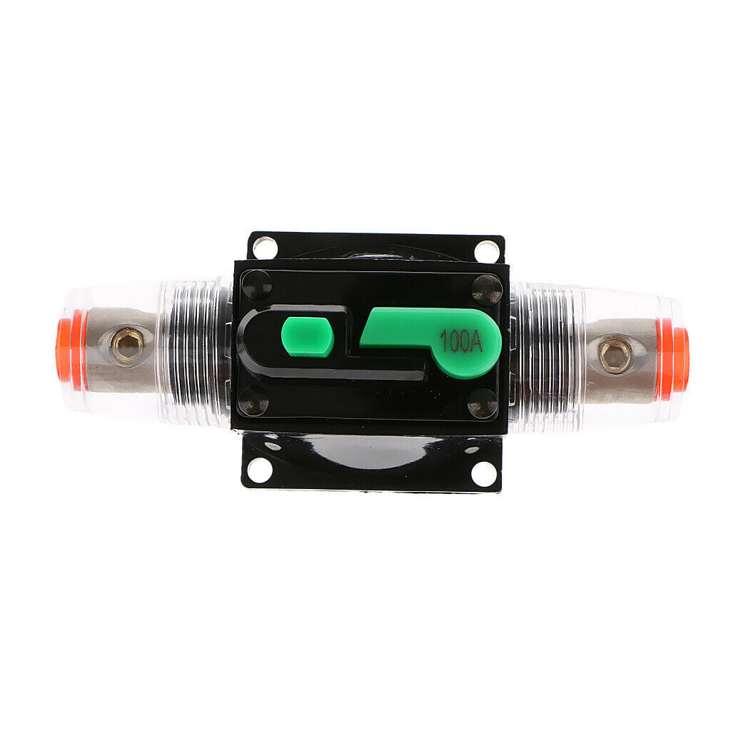 Car Audio Stereo Automatic Reset Circuit Breaker 100A DC 12V/24V/32V X 2Pack