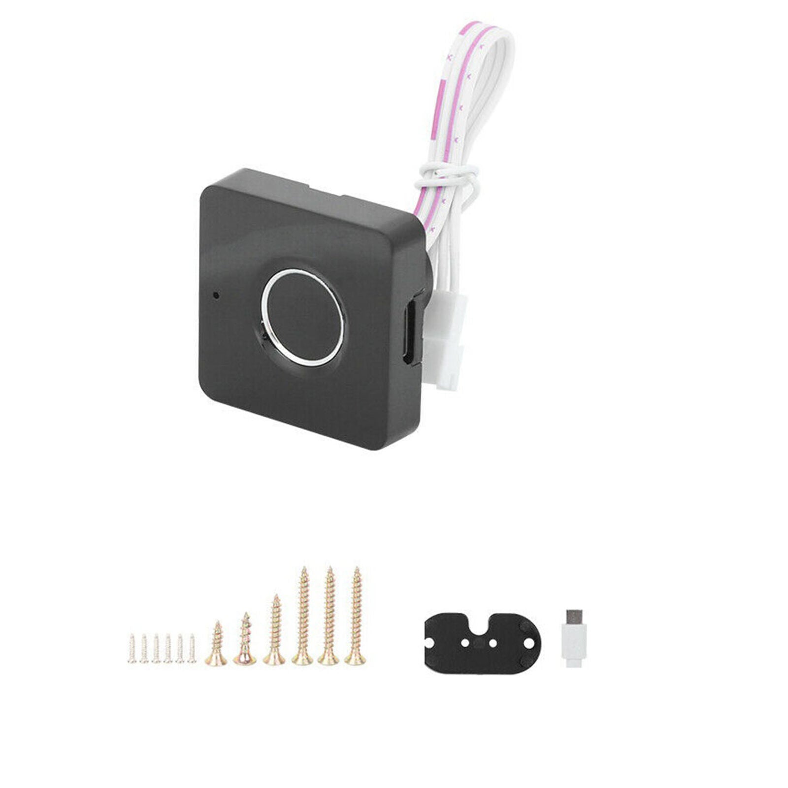 Smart Biometric Fingerprint Padlock Keyless File Cabinet Drawer Anti-theft Lock