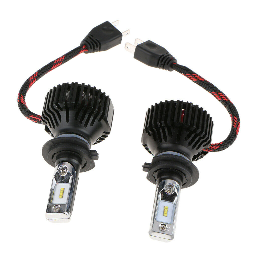 2 Pieces Car LED Light Headlight COB Fog Bulbs Beam Lamp 6500K 8000LM H7