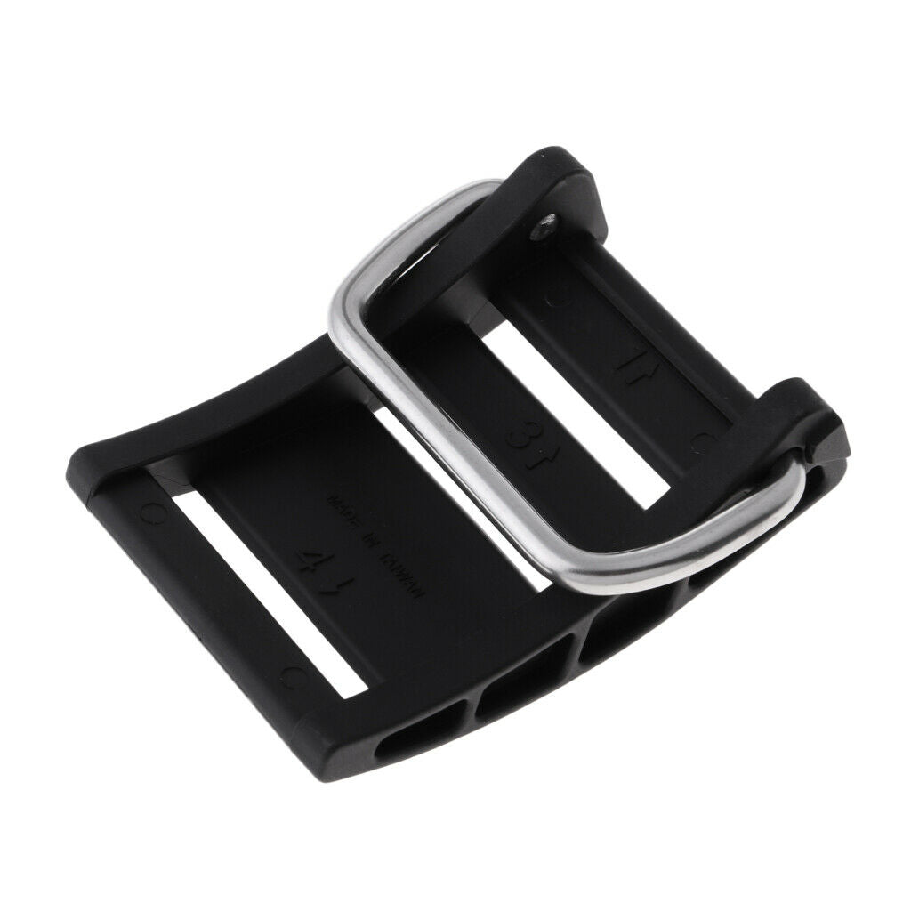 Black Scuba Dive BCD Tank Cylinder Strap Cam Buckle for Standard 2" 5cm Belt