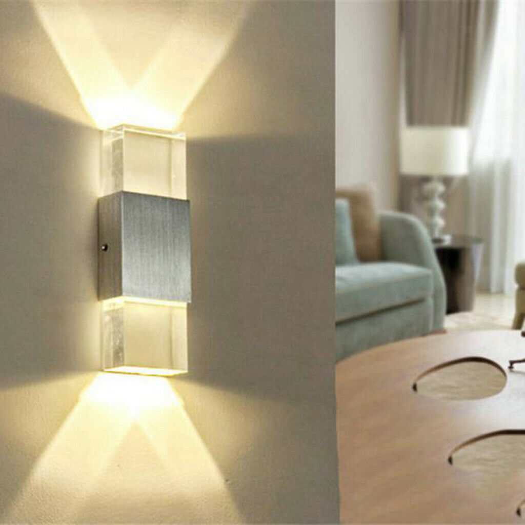Up and Down Illuminating Wall Sconces Lamp for Hall Bedroom Decor Warm White