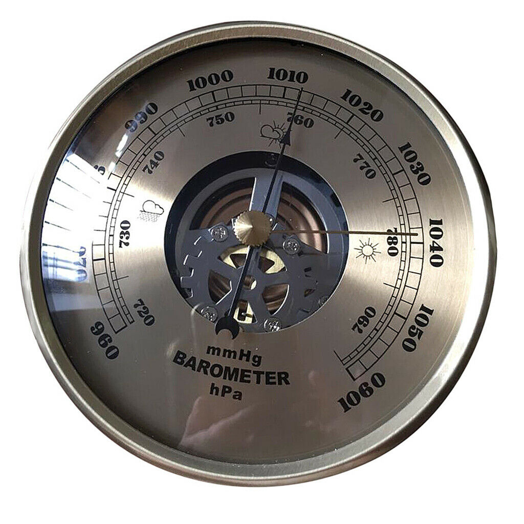 Home Weather Station Wall Decor ~ Metal Frame Barometer ~ Thermometer and