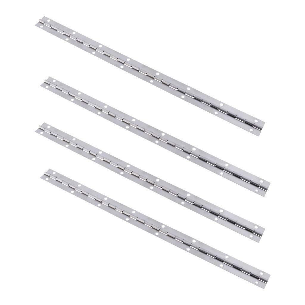 4pcs 15''x1'' Boat Piano Hinge Stainless Marine Deck & Cabin Hardware Single