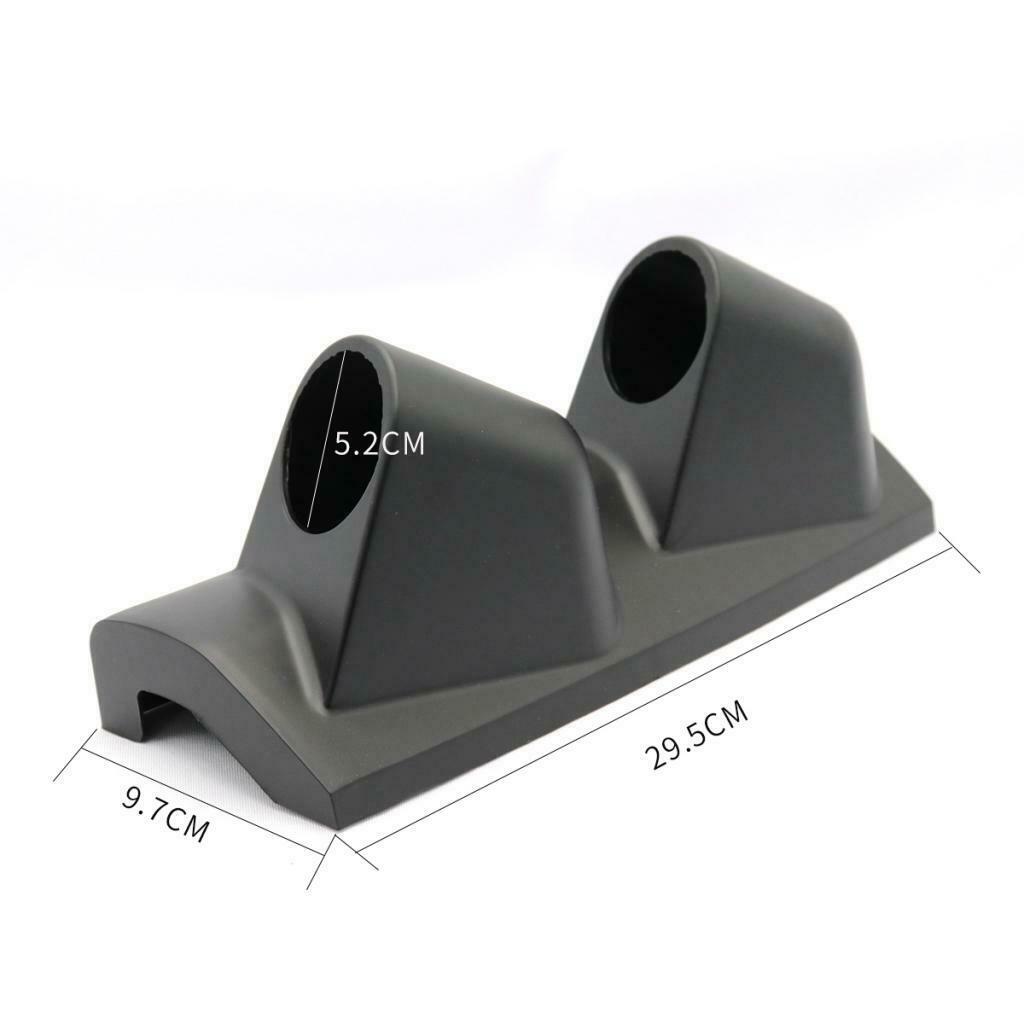 Black 52mm / 2 Inch Dual Gauge to Pillar Pod for Right Hand Drive Car