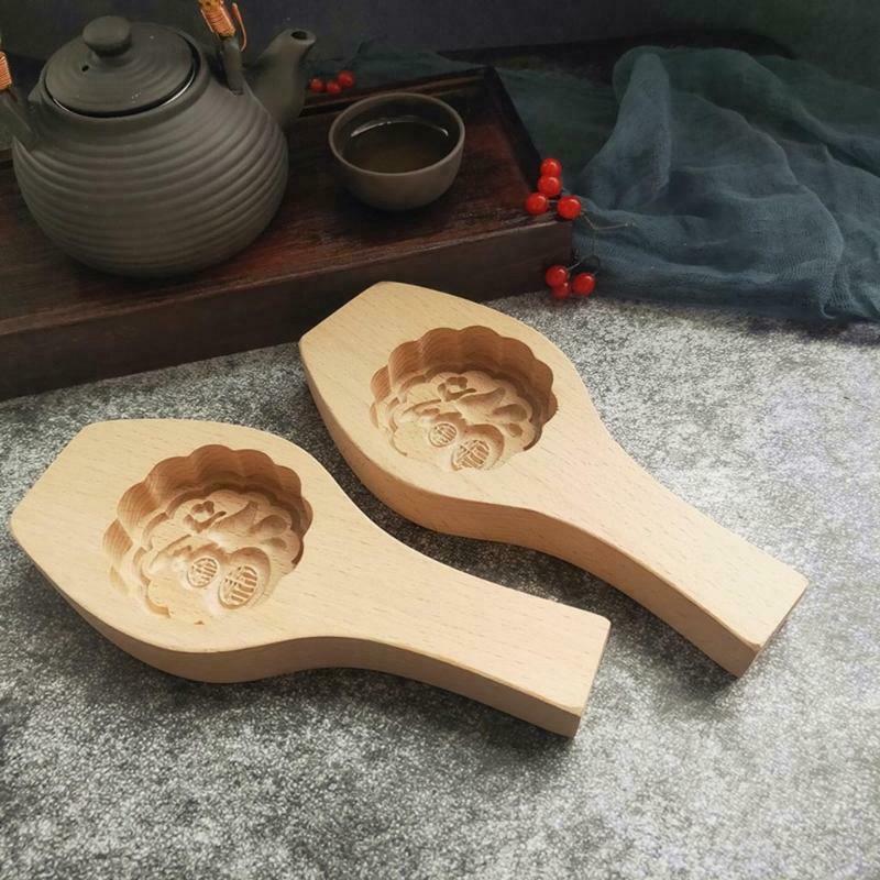 Pastries Steamed Buns Printing Noodles Fruits Mooncakes Wooden Cutters Flat Mold