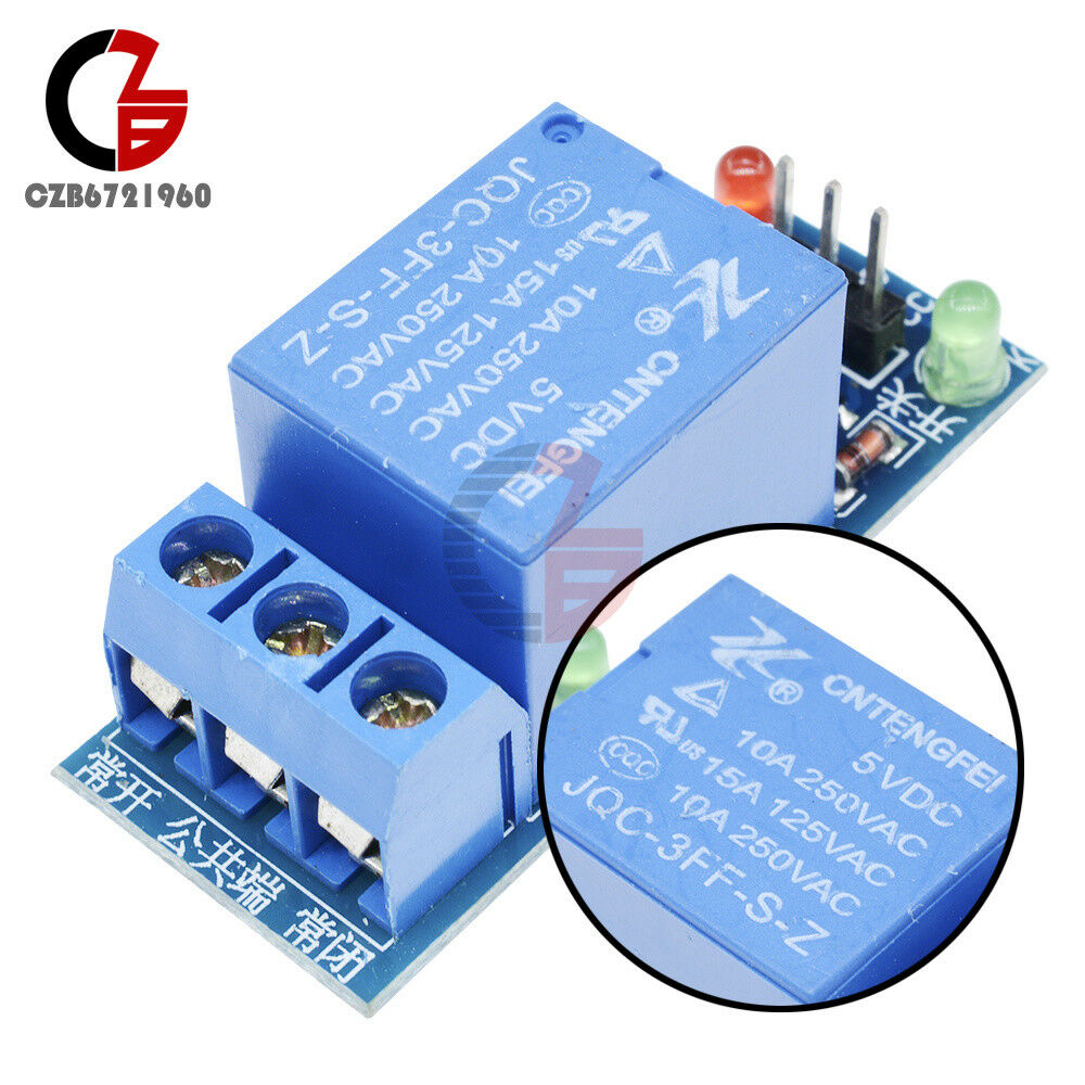 1 Channel 5V Relay Module Shield for Arduino uno 1280 2560 ARM PIC AVR DSP New