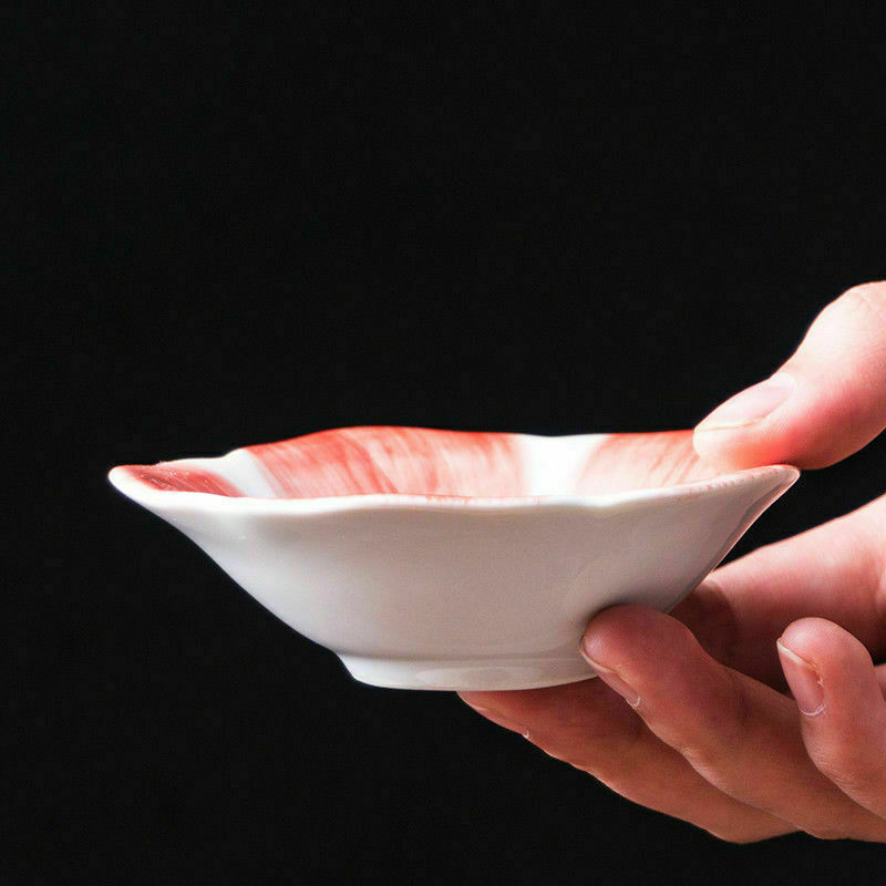 Japanese Ceramic Plates Dish Sushi Tableware Retro Floral Dessert Sakura 2X