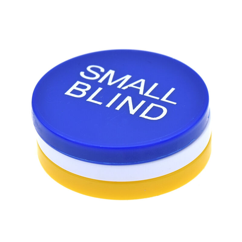 3 Pcs Poker Melamine Buttons Chips Small Blind Big Blind Dealer Game Supplies