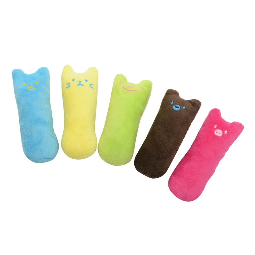 5 Pcs Cat Catnip Toys 5 Pack for Cat Playing Chewing Teeth Cleaning Pet Catnip