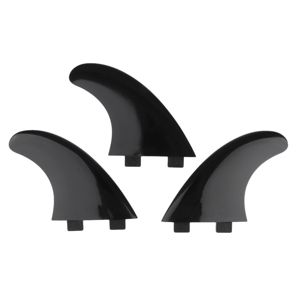 3pcs High-performance G5 Surf   Surfboard Thruster Fin for  Base Black