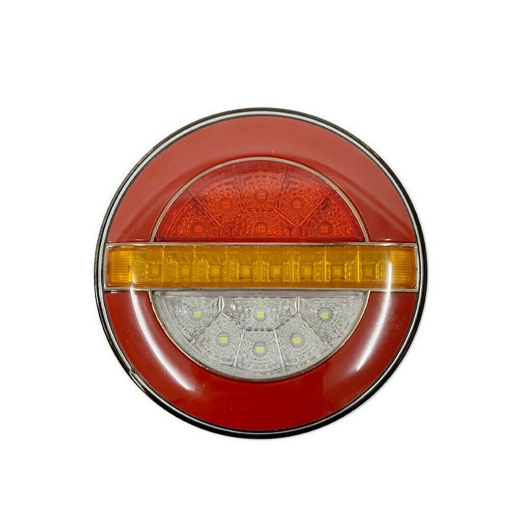 new 4 Inch Trailer Tail Light Round LED Truck Light Single Row Lamp Brake Light