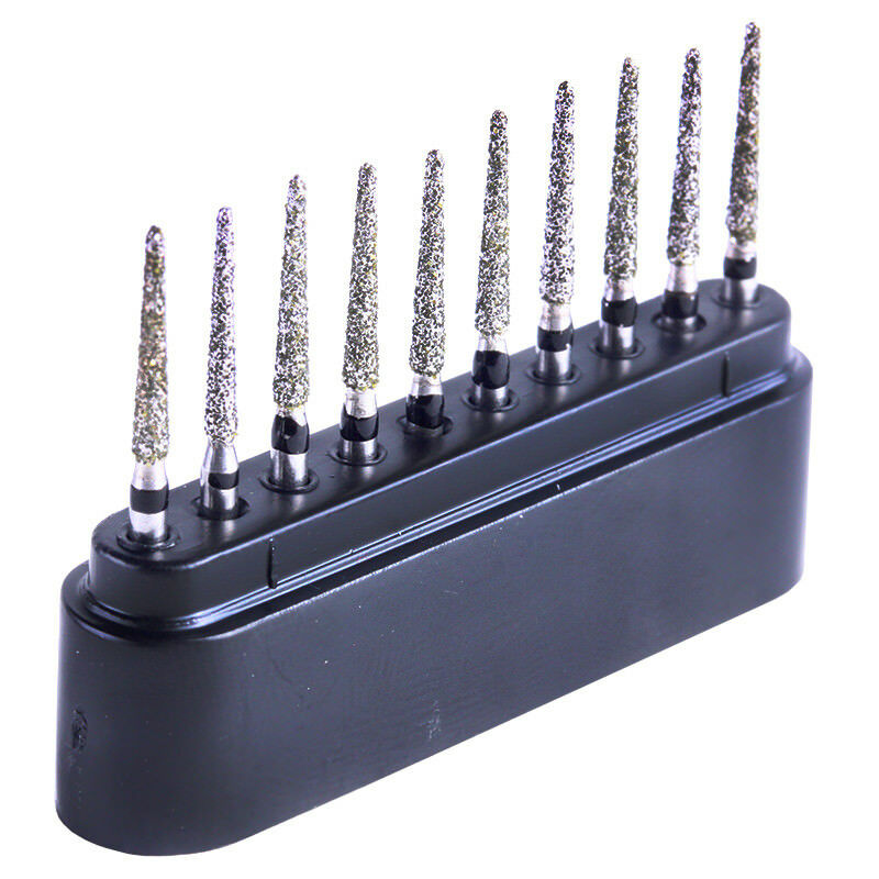 500PCS Dental Diamond Burs Super Coarse Round Head Turbine Handpiece TR-12S