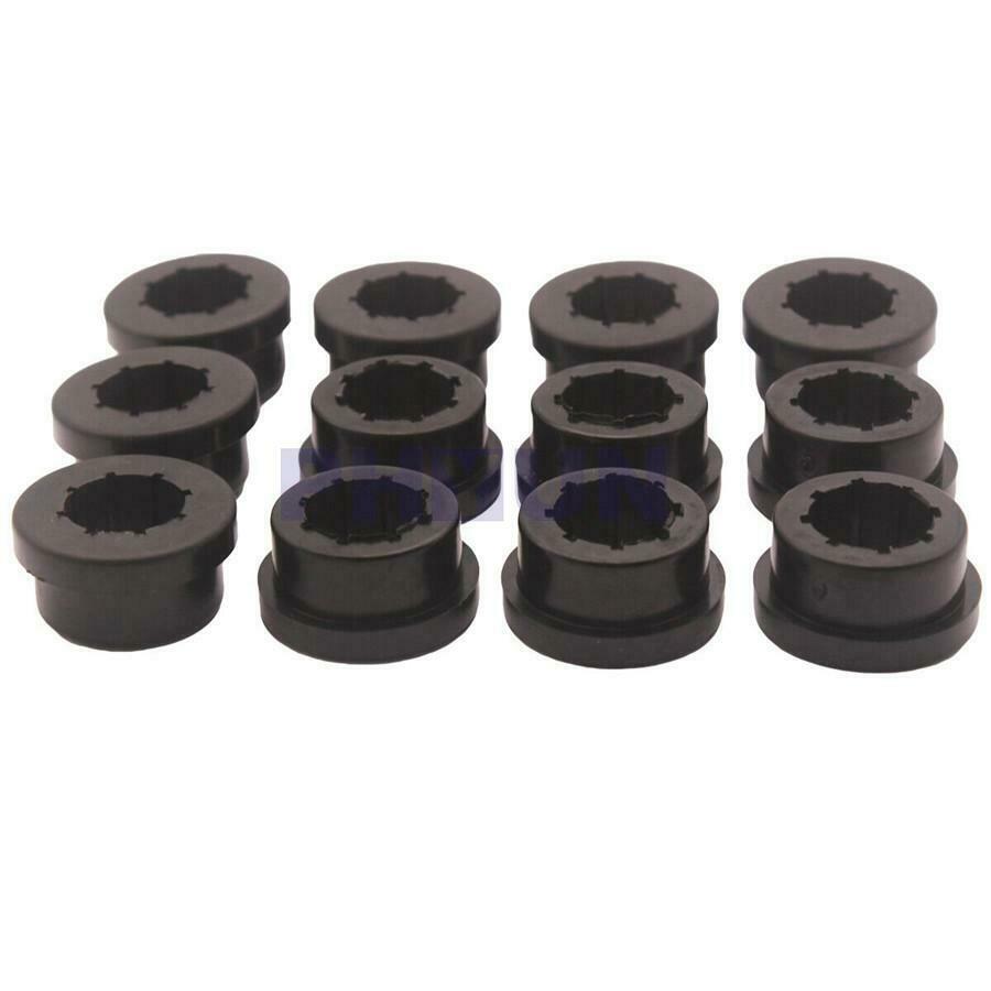12x Replacement Black Bushing Halves Kit For Rear Lower Control Arm Rear Camber