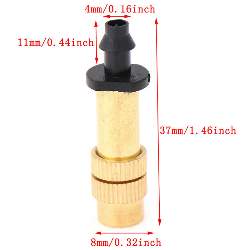 1/4" Copper Atomized Garden Watering Sprinkler Mist Irrigation Spray Nozz.l8