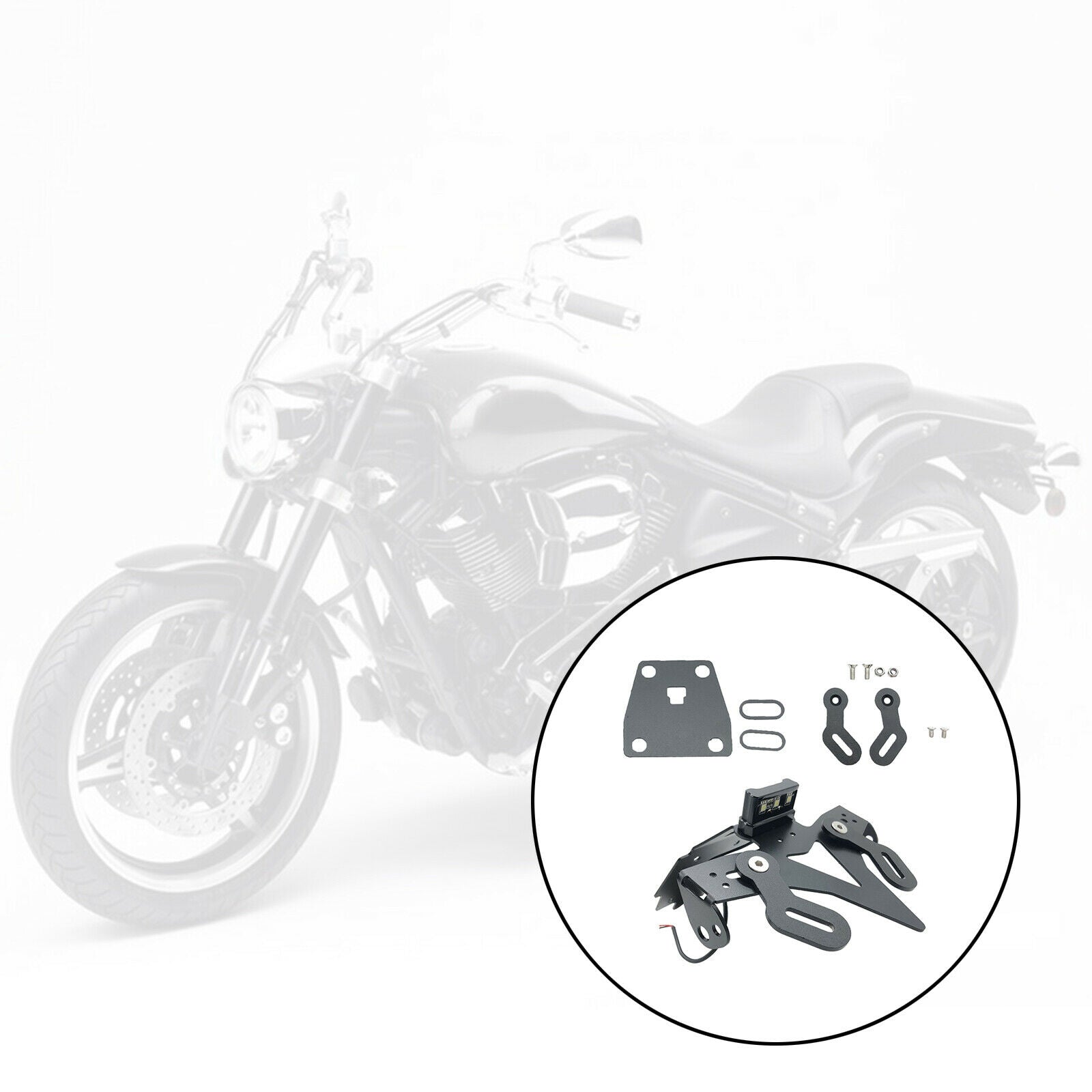 License Plate Holder Replacement with LED-Light Fits for SUZUKI Replace