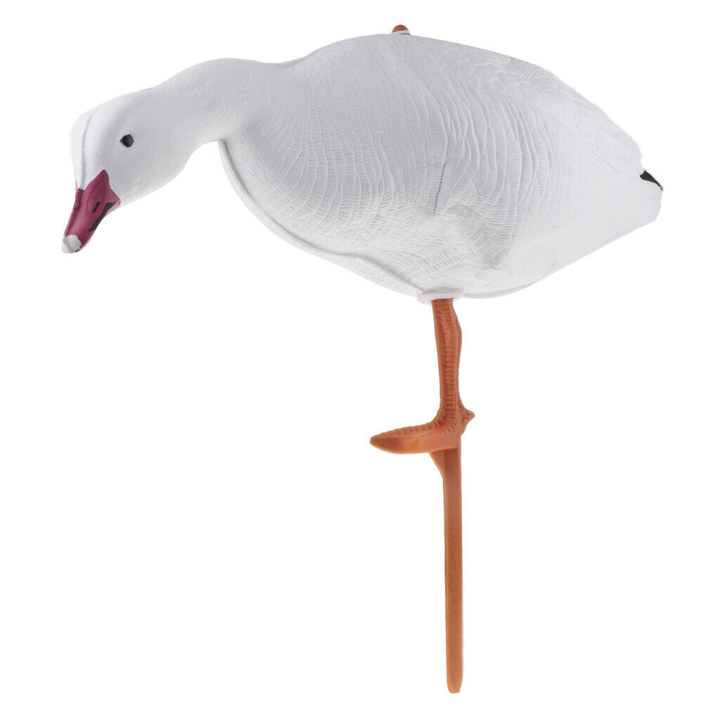 2pcs White Goose Decoy Hunting Shooting Garden