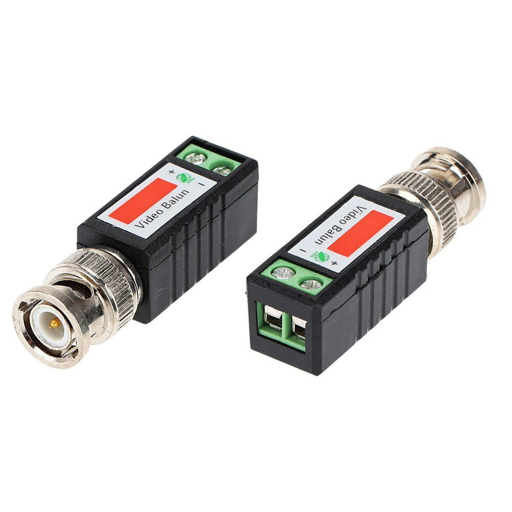 1x Coax CAT5 CCTV Camera Passive BNC Video Balun to UTP Connector Transcei.l8