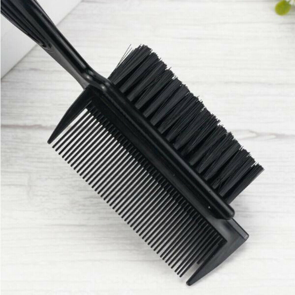 Multifunction 2-in-1 Face Duster Brushes Barber Hair Comb Styling Tools