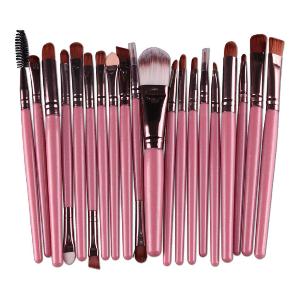20Pcs Professional Makeup Brush Set Cosmetic Brushes for Blending Eye Shadow