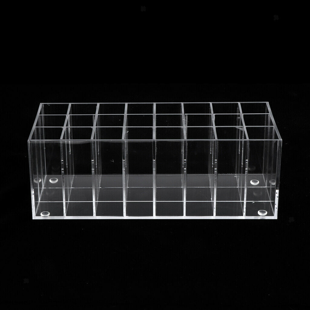 24 Slots Makeup Lipstick Polish Display Stand Rack Holder Organizer 2pcs