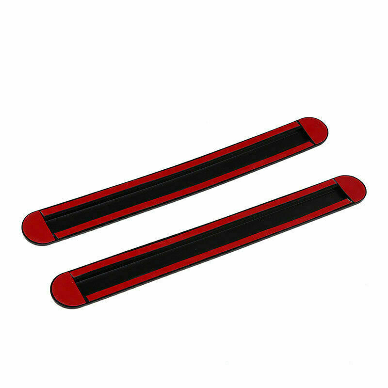 2Pcs Universal Car Carbon Fiber Body Corner Bumper Guard Anti-rub Protector Bars
