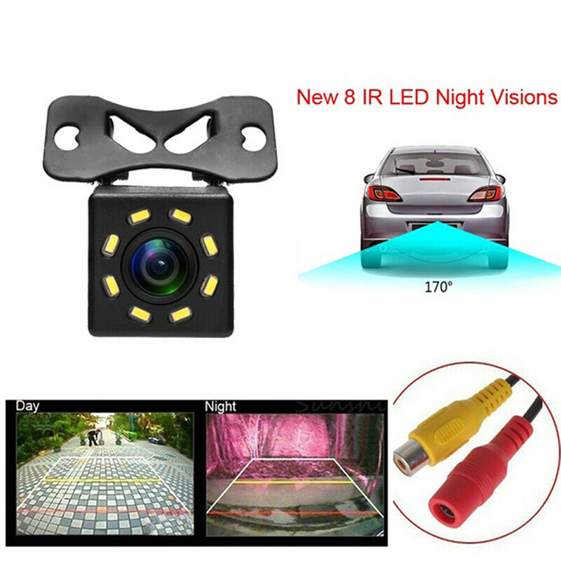 Universal 8 LED IR Car Rear View Reverse Parking Backup Camera Night Visio Qx