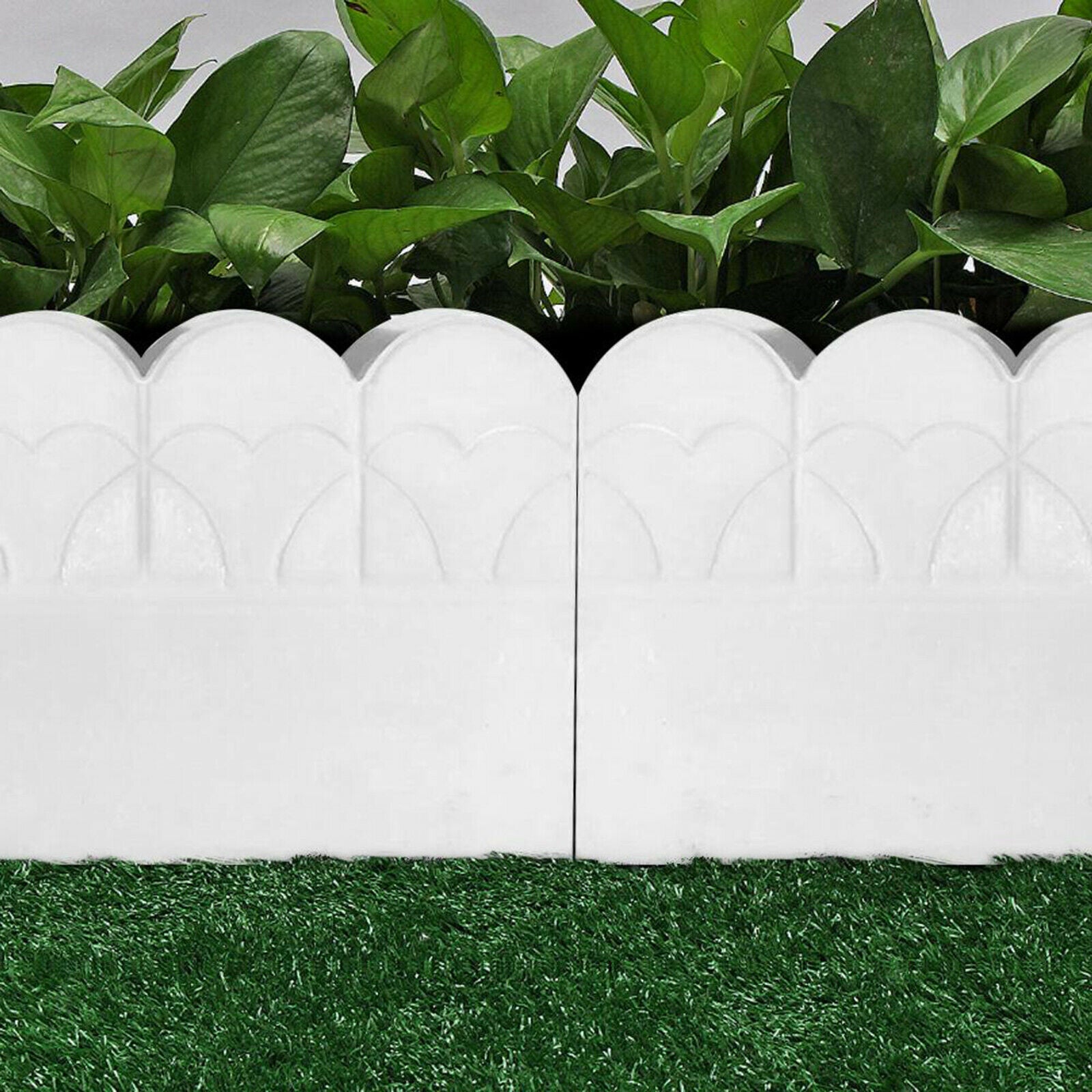 2pcs 40cm Plastic Garden Fence Mould Concrete Cement Fence Molds Walk Maker