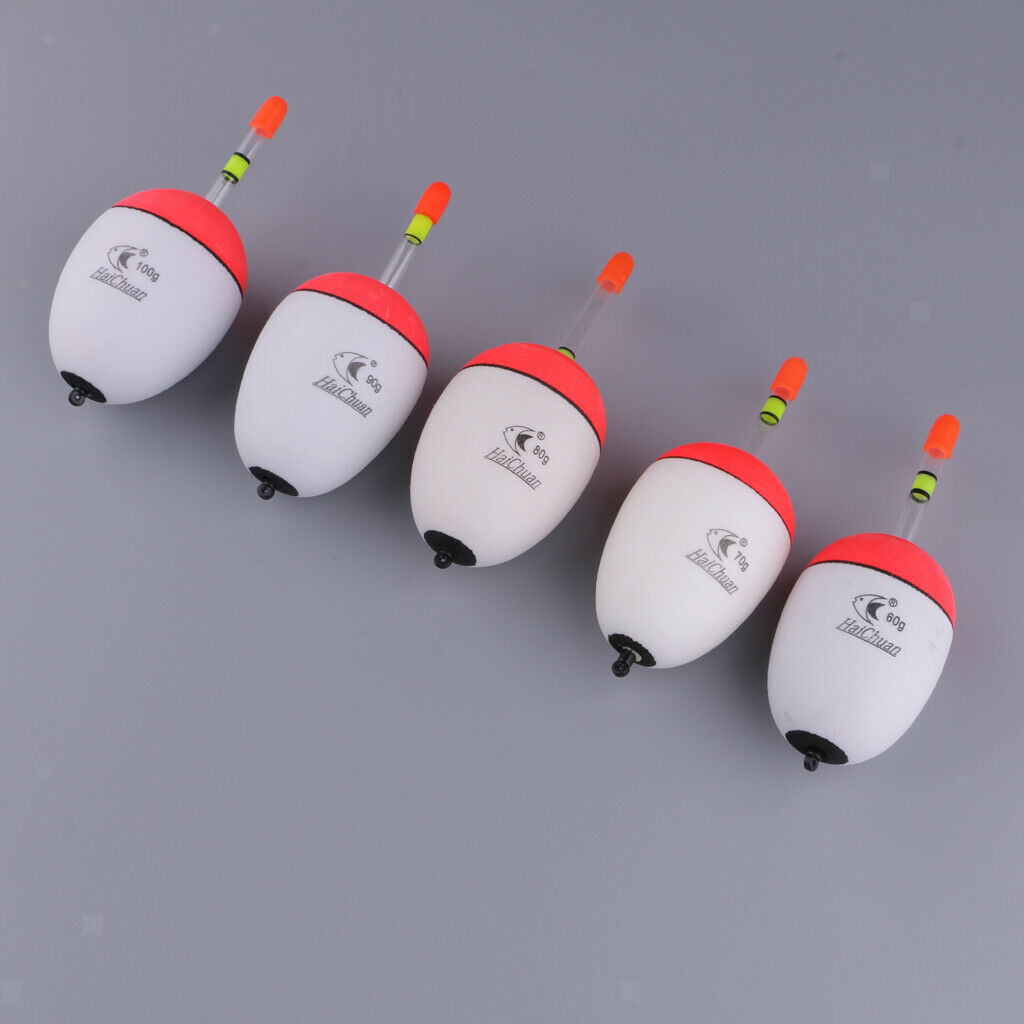5pcs eva foam floats luminous fish float bobber sea rock fish