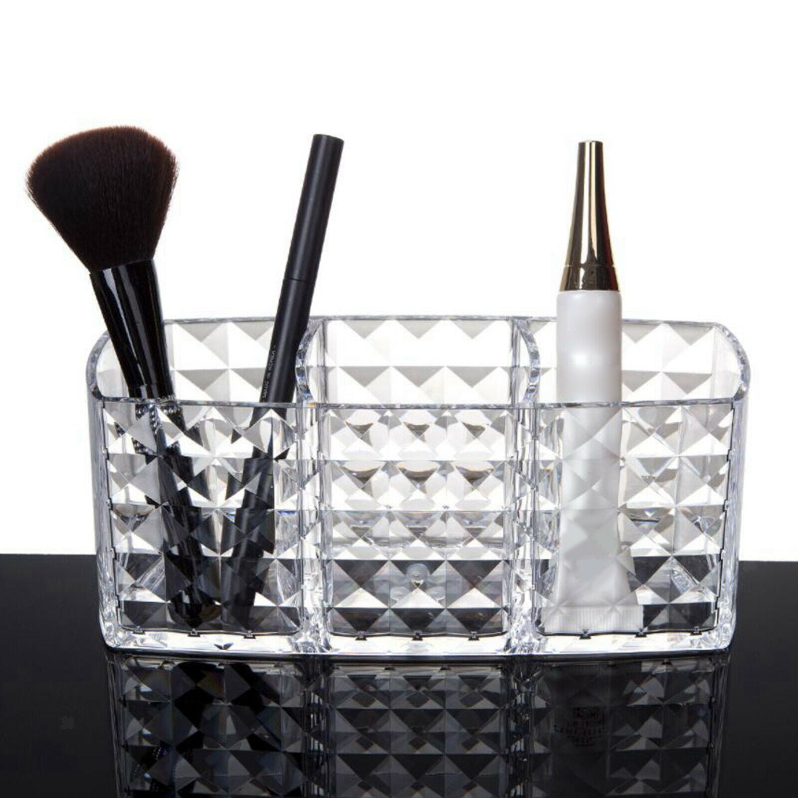 Acrylic Makeup Brush Holder Makeup Brush Organizer Cosmetics Pen Pencil Holder