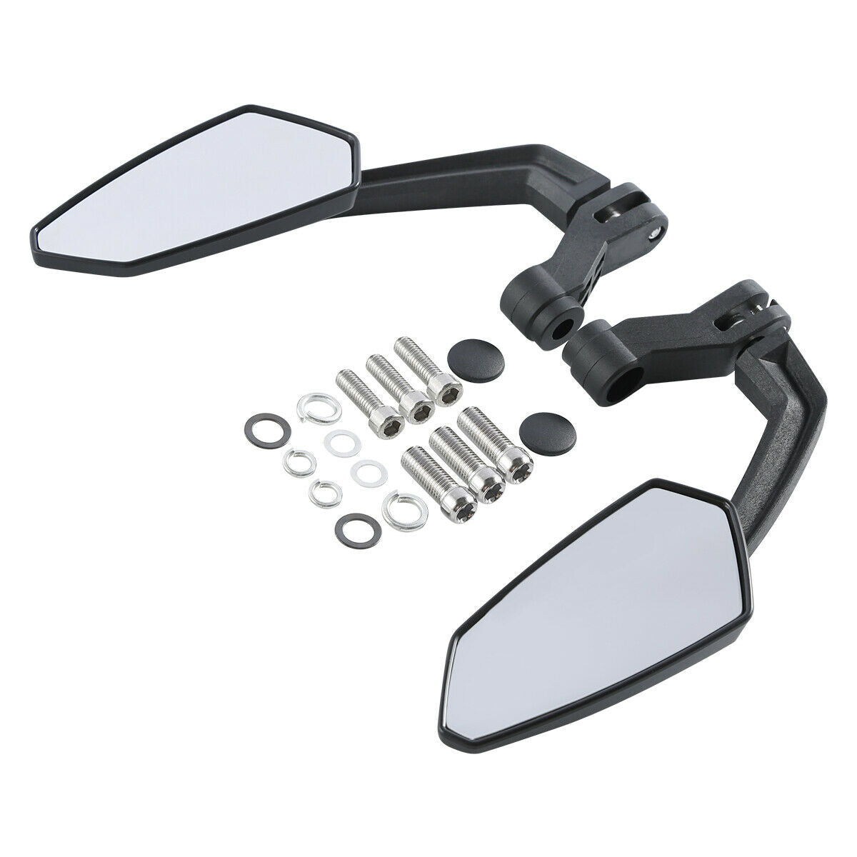 10mm 8mm Rearview Mirror Fit For Cruiser Choppers Dirt Bike Scooter Touring