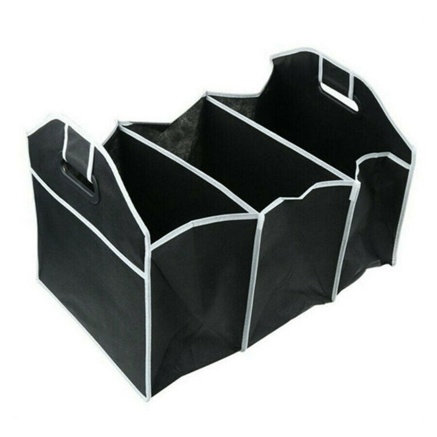 Non-woven Fabric Car Truck Portable Organizer Folding Storage Bag Case 3-Section