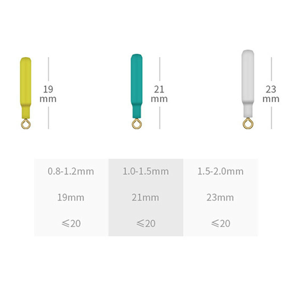 20pcs Stainless Steel Float Seats with Silicone Cover Fishing Accessory S