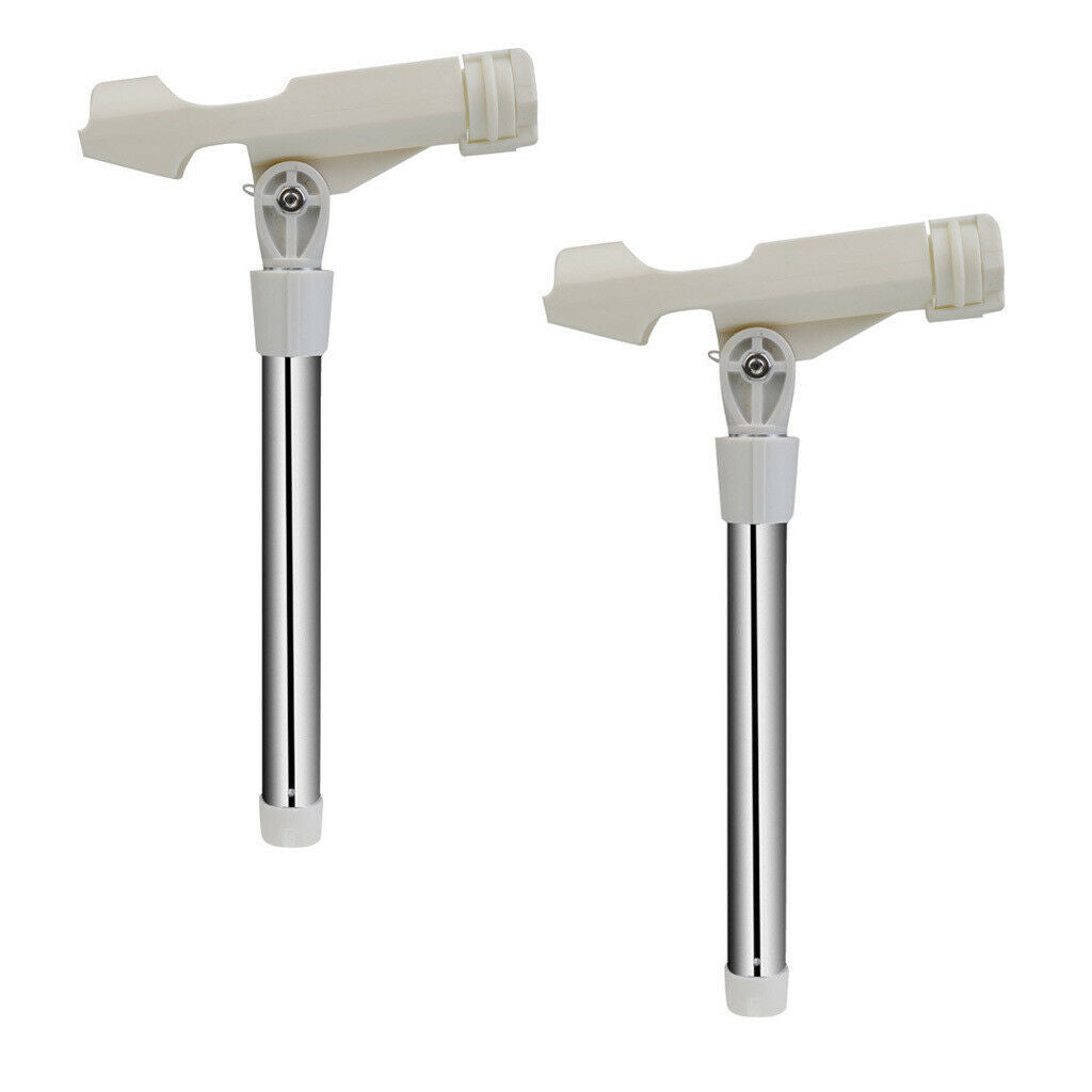 2x Angle Adjustable Aluminum Rod Holder Boat Rod Holder Pole Rack