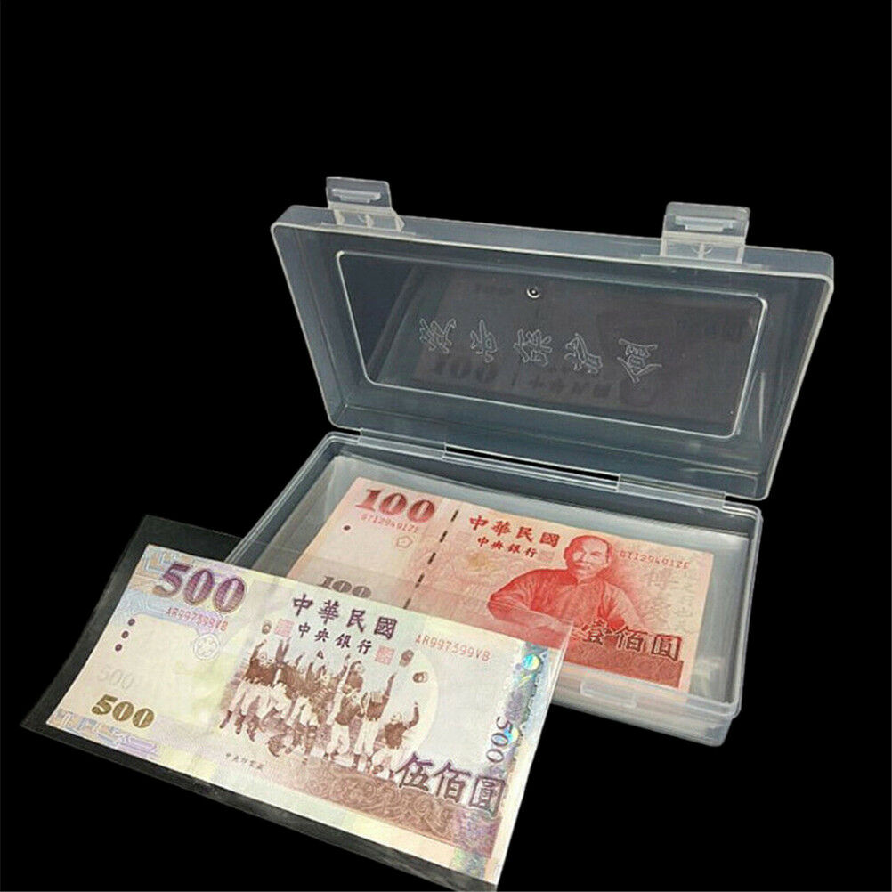 100x Paper Money Album Currency Banknote Case Storage Collection With Box GiBDA